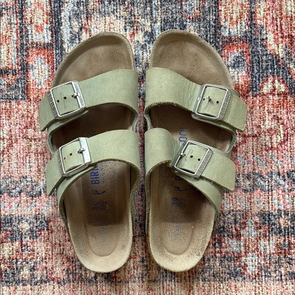 Birkenstock Green Sandals with Adjustable Straps